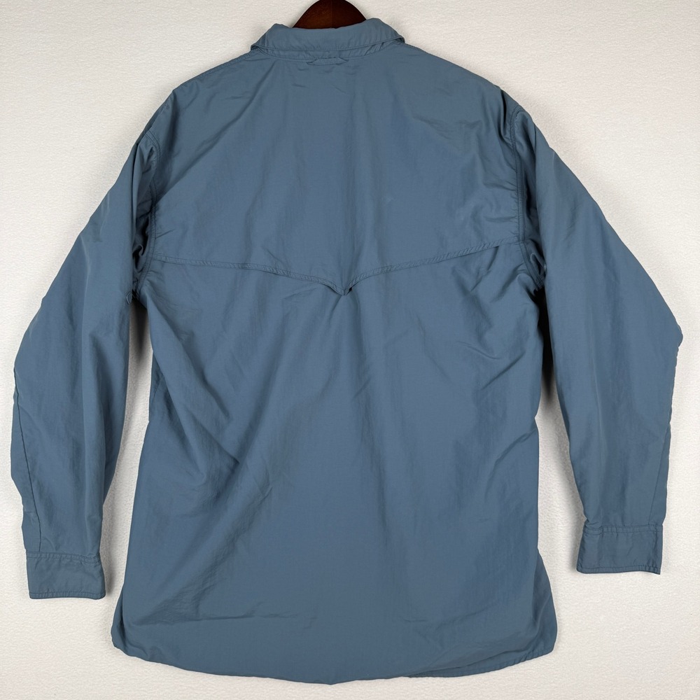 Campmor Nylon Shirt Mens L Vented Roll Up Sleeve Chest Pockets Lightweight - Picture 3 of 10